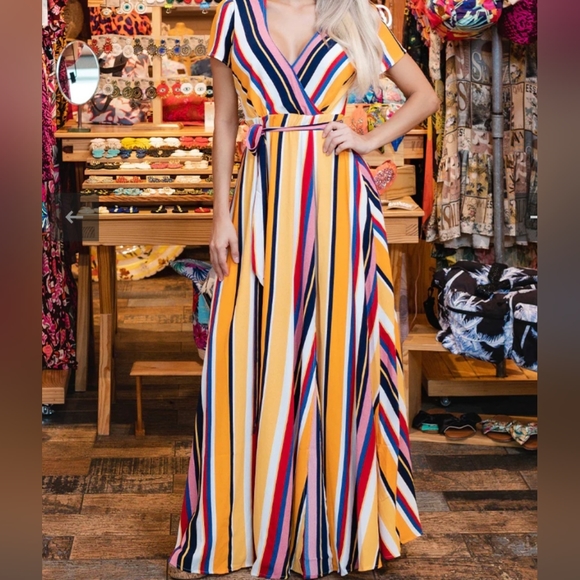 Short sleeve maxi dress - Picture 3 of 4